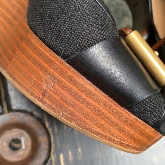 Chloe Wedge Slip On Peeptoe Sandals with Slingback - Picture 6 of 9